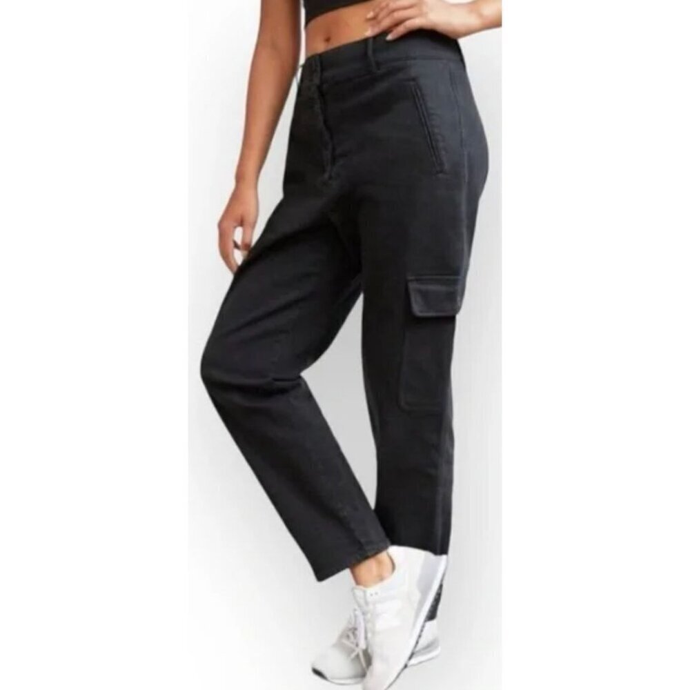 Aritzia Wilfred Free Modern Cargo Pants Black Tapered High Rise-sz 2 - Picture 4 of 11